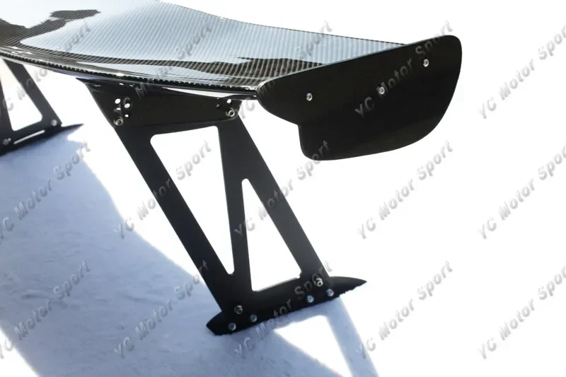 Carbon Fiber 1600mm Rear Spoiler with 390mm Aluminum Stand Fit For 2000-2008 S2000 AP1 AP2 DC5 JS Racing Type-1 Style Rear Wing