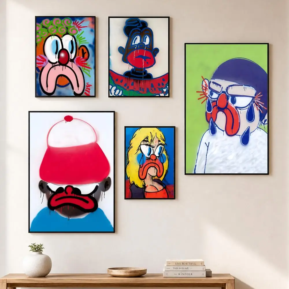 O-Olaolu Slawn Stylist Poster Self-adhesive Wall Mural Art Waterproof Sticker For Bar Room Decor High Quality Print Gift