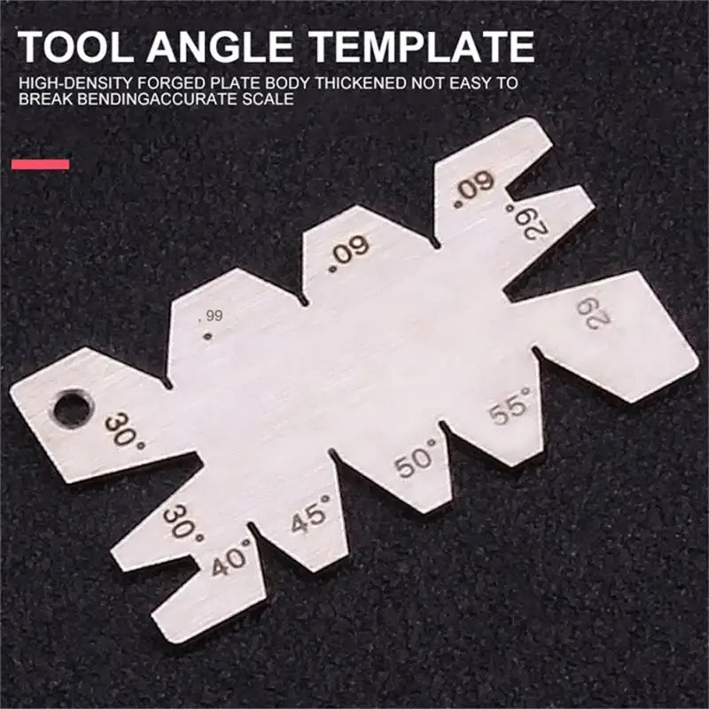 Angle Gauge Wire Cutting Stainless Iron Carbon Steel Tool Setting Template Thread Nickel Plated Carpenter Gauging Measuring Tool