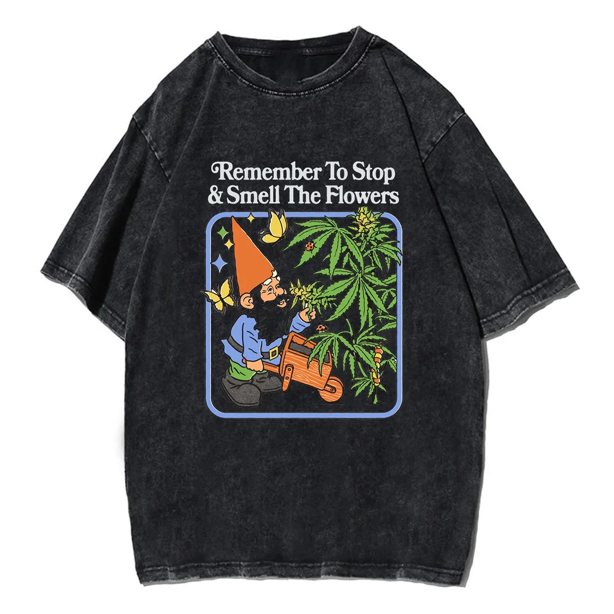 

Summer cute men's and women's water wash retro short sleeve loose hip hop T-shirt men's and women's casual matching top clothing