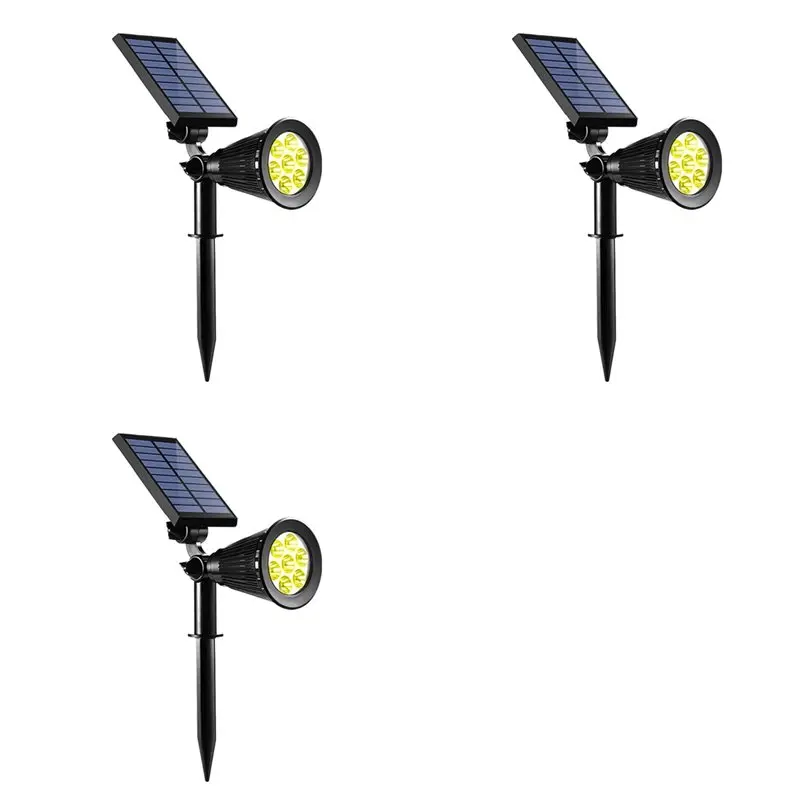 A98E-3X Solar Lamp Outdoor Lights Changing Ground Gardening Garden Light Waterproof Landscape Spotlights Garden Decoration,C