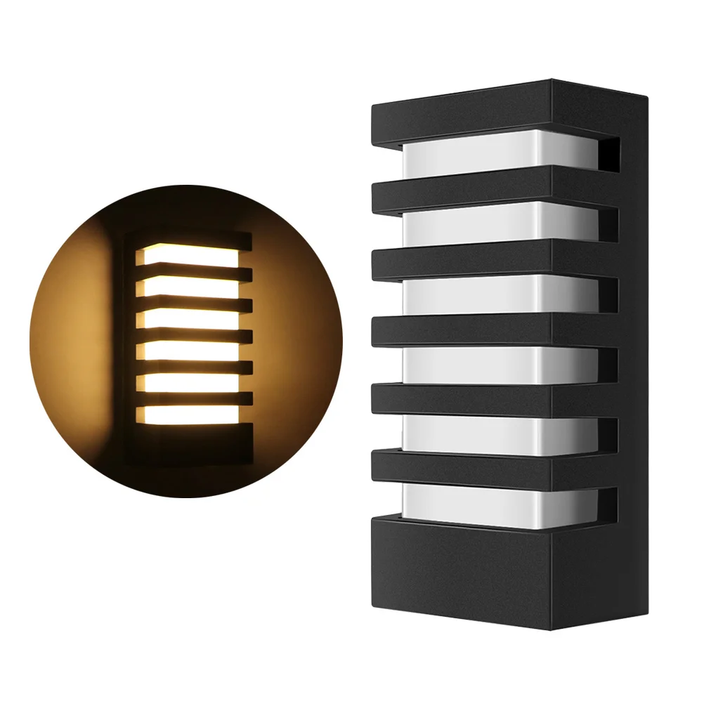 15 واط Cob وحدة إضاءة LED جداريّة ضوء مقاوم للماء الألومنيوم الأسود 85-265 فولت للداخلية في الهواء الطلق حديقة الشرفة فناء الممر بار مقهى Ip65 تصنيف #2