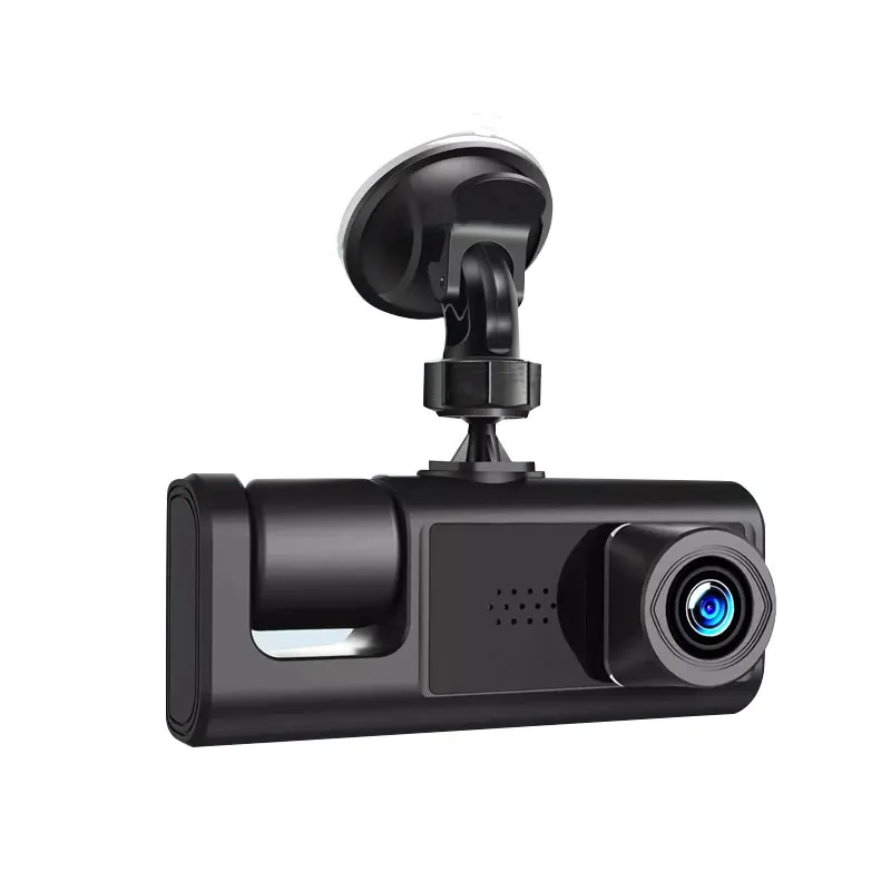 3 Channel Car DVR HD 1080P 3-Lens Inside Vehicle Dash CamThree Way Camera DVRs Recorder Video Registrator Dashcam Camcorder