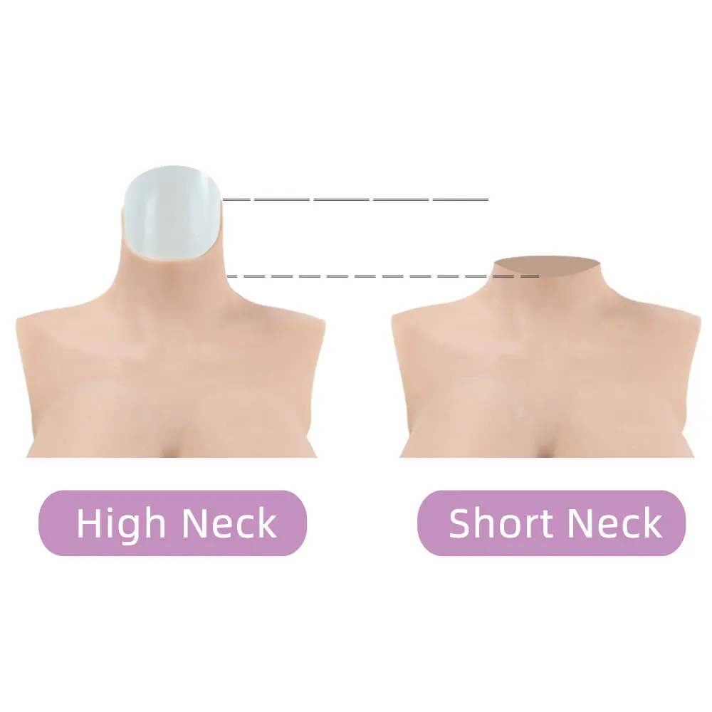 Realistic Silicone Breast Forms for Crossdressing Fake Chest C-G Cup For Transgender & Drag Queen Natural Look Comfortable Wear