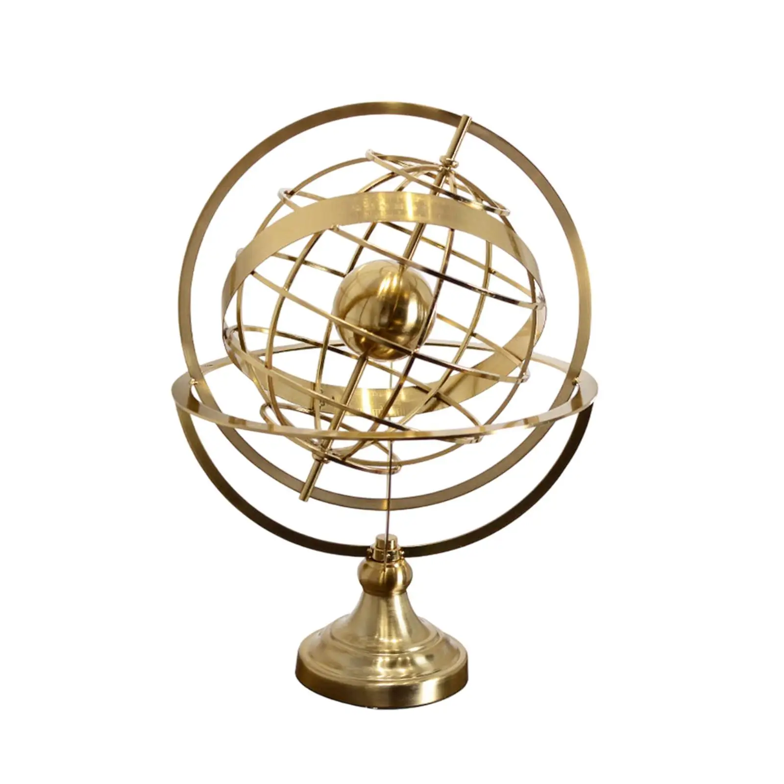 Rotating Globe Ornaments Collection Artcrafts Birthday Gifts Globe Statue Stylish for TV Cabinet Office Bedroom Desktop Entrance