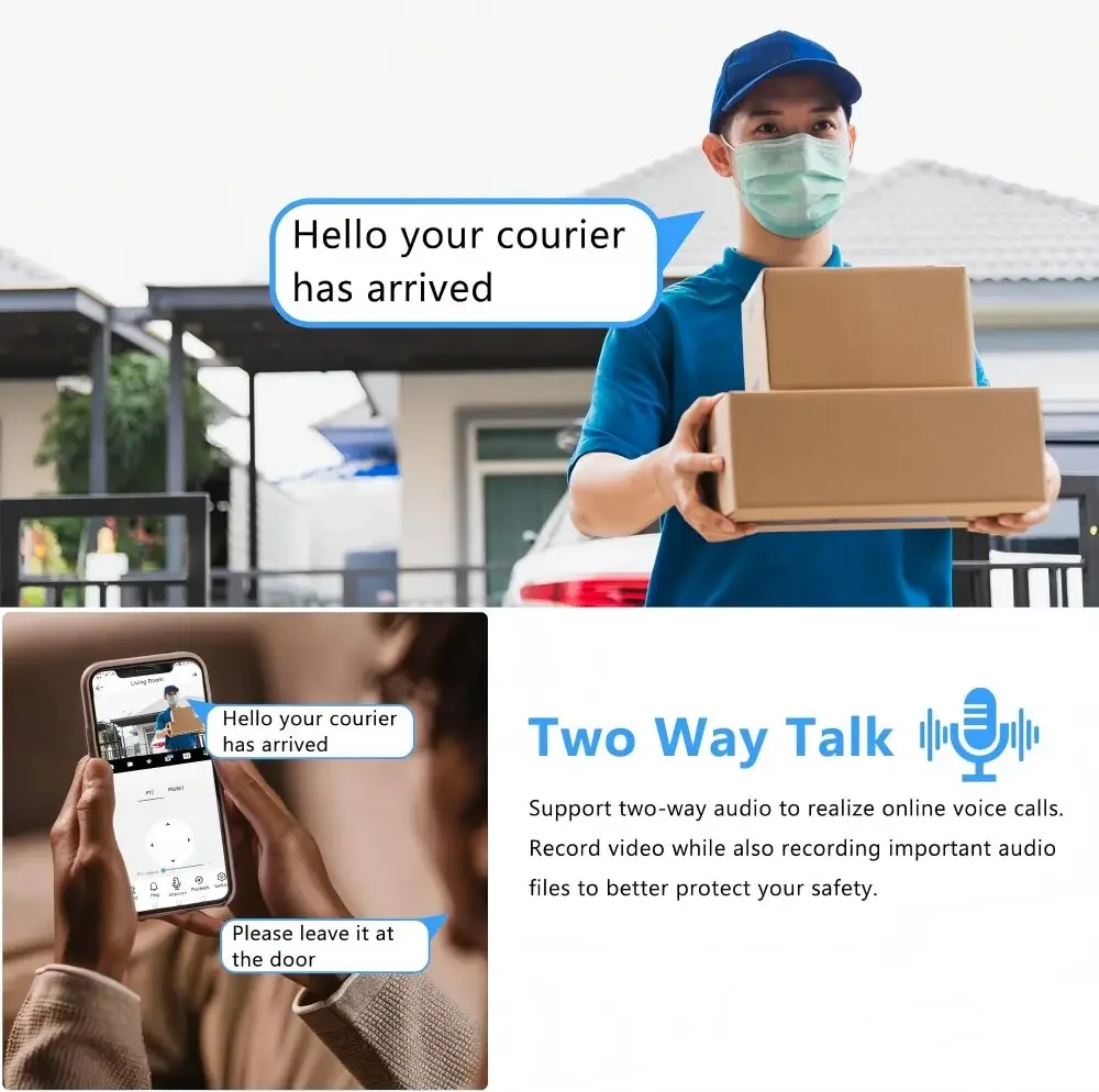 กล้องวงจรปิดแบบกระสุน 8MP IP  มุมมองกว้างพิเศษ 180 องศา แบบ Fisheye รองรับ H.265 เลนส์คู่ เซ็นเซอร์ CMOS 4K รองรับ POE กันน้ำ มองเห็นในเวลากลางคืน สำหรับใช้งานภายในอาคาร