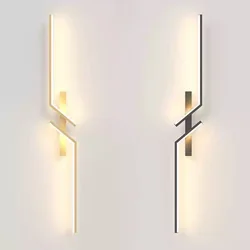 LED Wall Lamp Modern Minimalist Strip Wall Decor Lights Lighting For Bedroom Bedside Living Room TV Sofa Lobby Background Decor