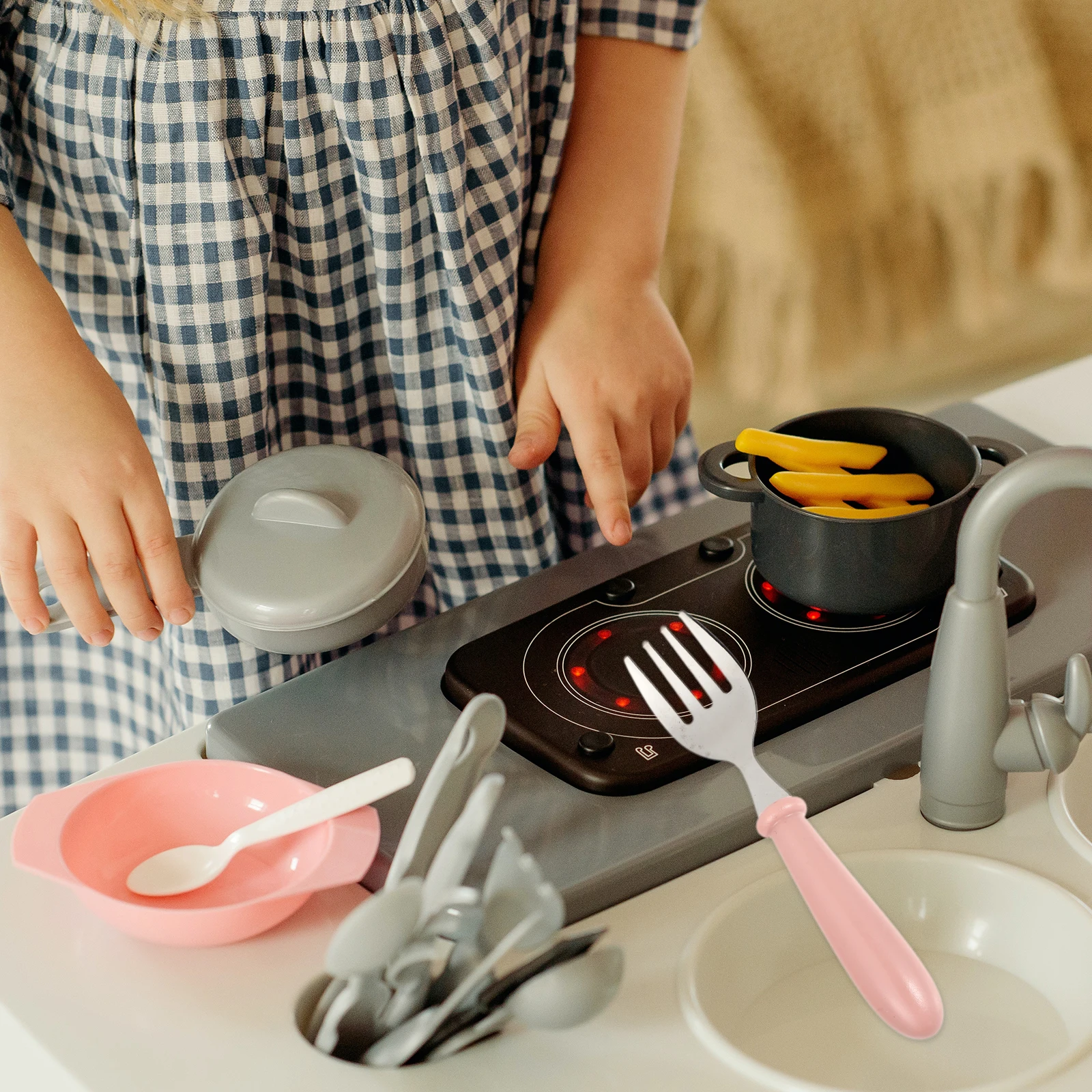 

6Pcs Kids Feeding Stainless Steel Spoons and Forks Colorful Compact Carry Case Baby Food Tableware Safe Durable Infant Use