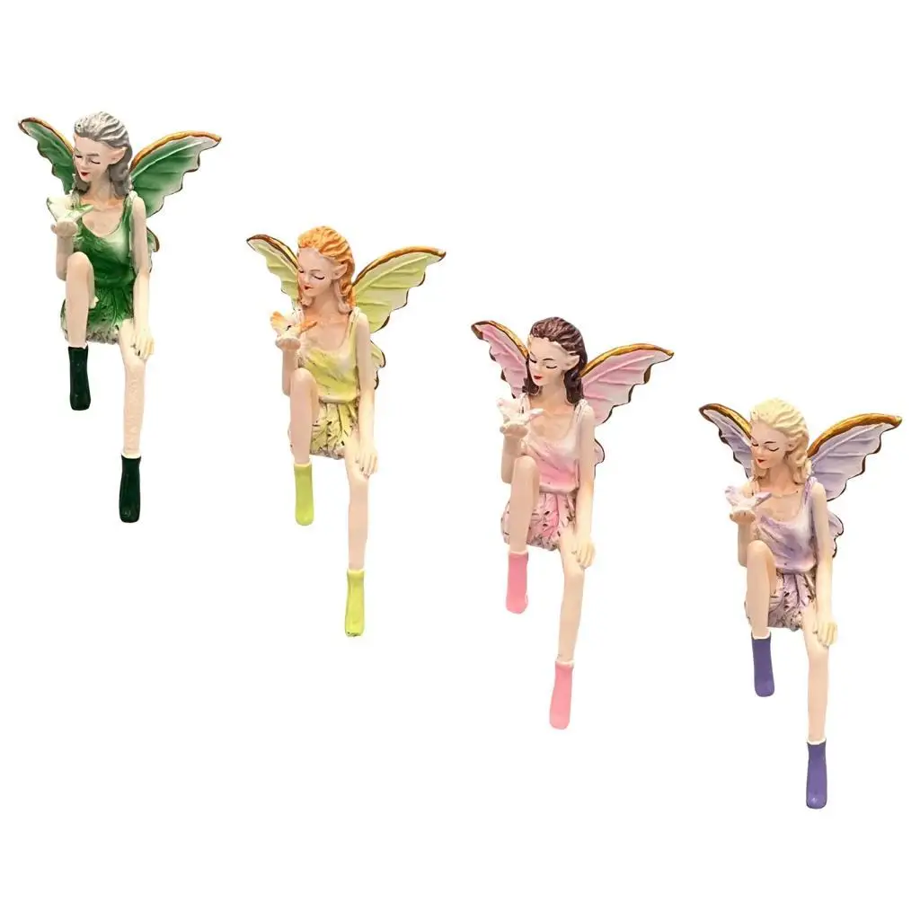 مصغرة الجنية تمثال جمع تماثل صمغي اكسسوارات ديكور المنزل ل اناء للزهور حواف مكاتب شرفة مدخل النوافذ