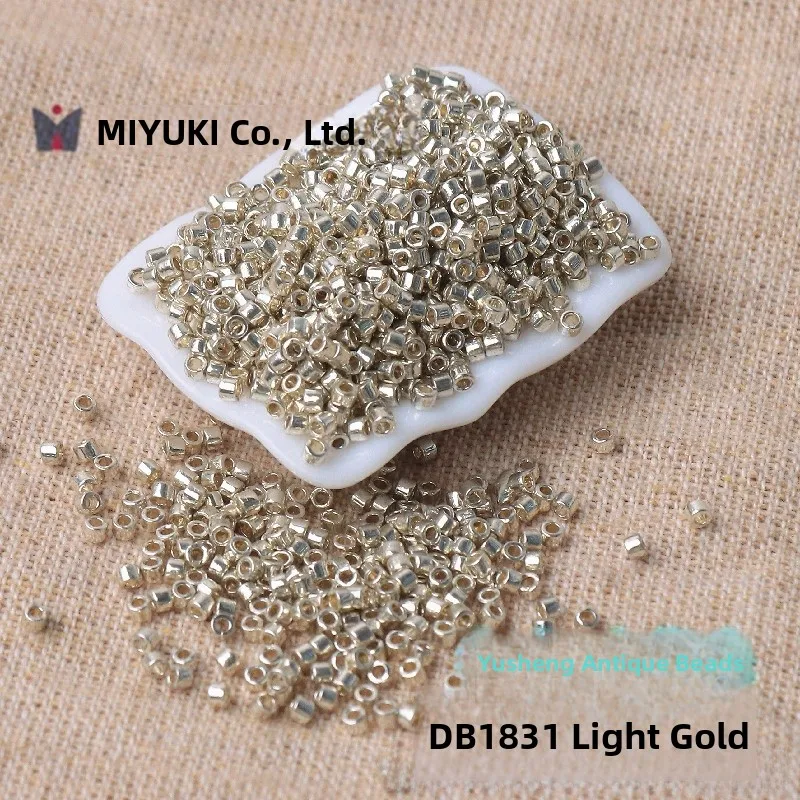 مقاومة البالية ميوكي العتيقة الخرز الذهب الفضة الأبيض سلسلة شفافة اليدوية DIY سلسلة فضفاض الخرز اليابانية المنشأ الزجاج