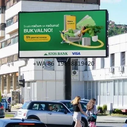 

Используется для рекламных дорожных знаков, водонепроницаемый уличный светодиодный экран высокого разрешения для максимальной видимости