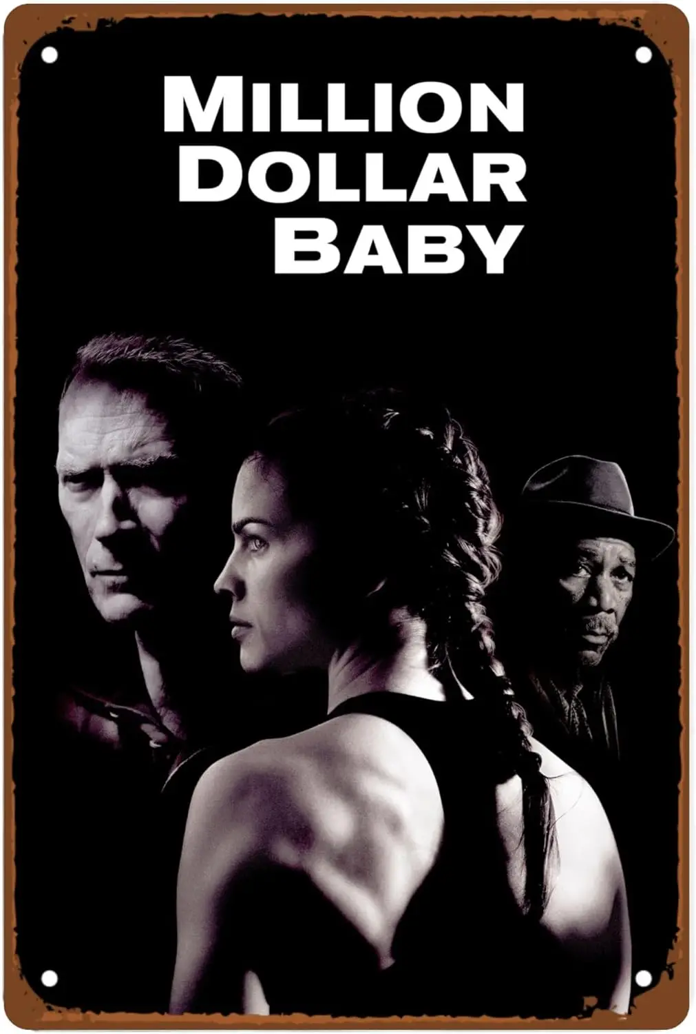 Million Dollar Baby Movie Man Cave Decor Classic Boxing Film Casual Metal Wall Tin Sign Retro Gift Vintage Decorations Fight Plo