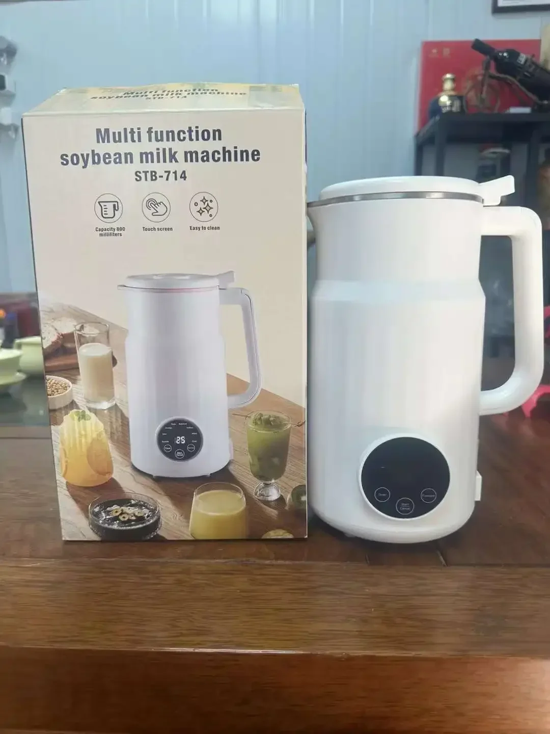 800ML Powerful Electric Machines Heating Automatic Wall Breaking Cooking Blender Nut Soymilk Maker for Vietnam