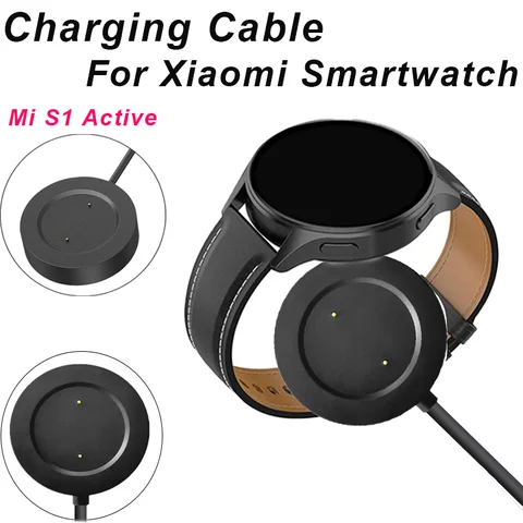 Akıllı saat dock şarj adaptörü USB şarj kablosu standı Xiaomi Mi izle/S1 aktif/renk 2/spor tutucu şarj aksesuarları