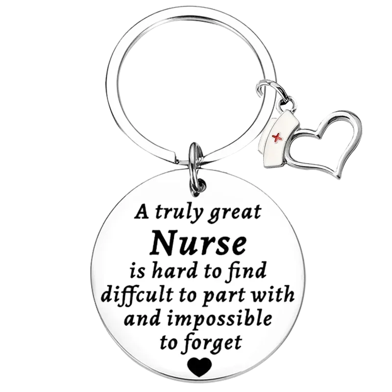 

Nurse Gifts Keychain Nurse Appreciation Key Chain Pendant Thank You Presents A Truly Great Nurse Is Hard To Find