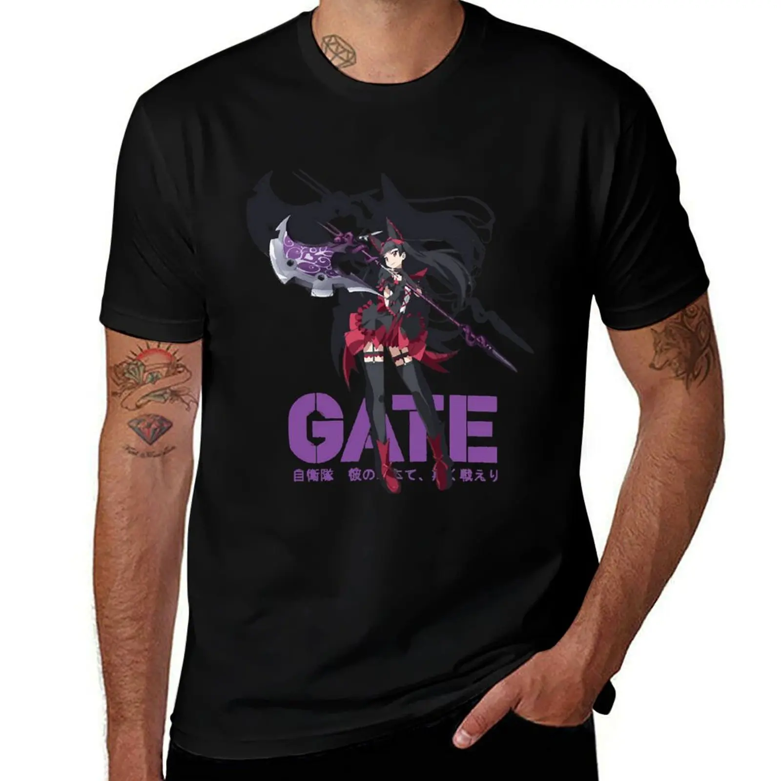 

Rory Mercury (Gate Anime) T-Shirt t shirt man cotton anime tshirt cotton tshirt 100% T-shirt