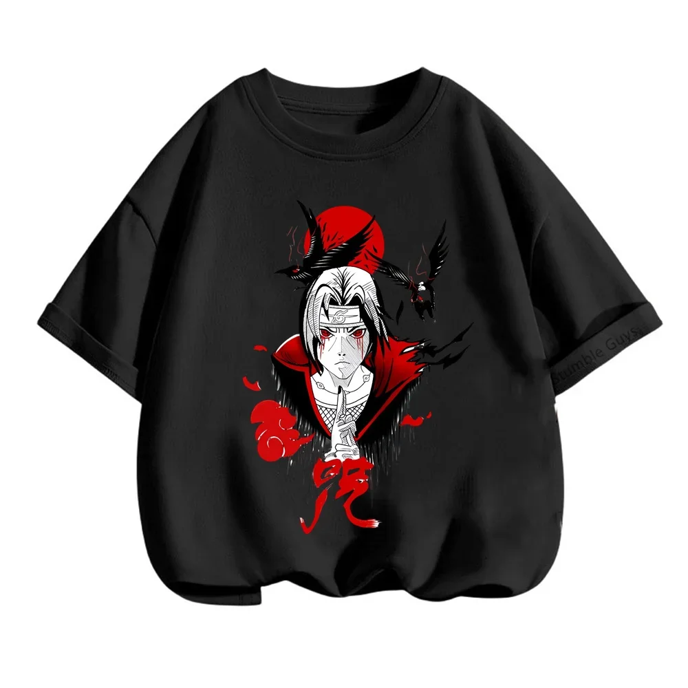 Summer Boys Clothes Girls T-shirt Anime Narutoes Tshirt Kids Cartoon Tees Children Teen Short Sleeve Tops Fashion Kids Clothing