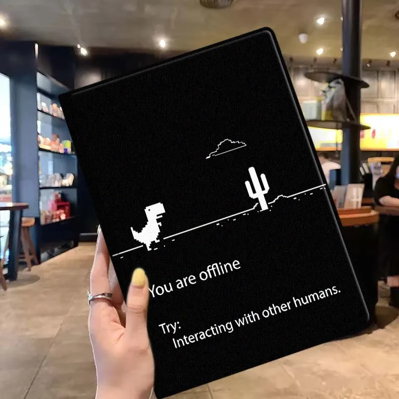 Art Dino line For Lenovo Xiaoxin Pad Pro Tab P12 P11 11 11.2 11.5 10.6 inch K10 M10 Plus Tablet Case Soft
