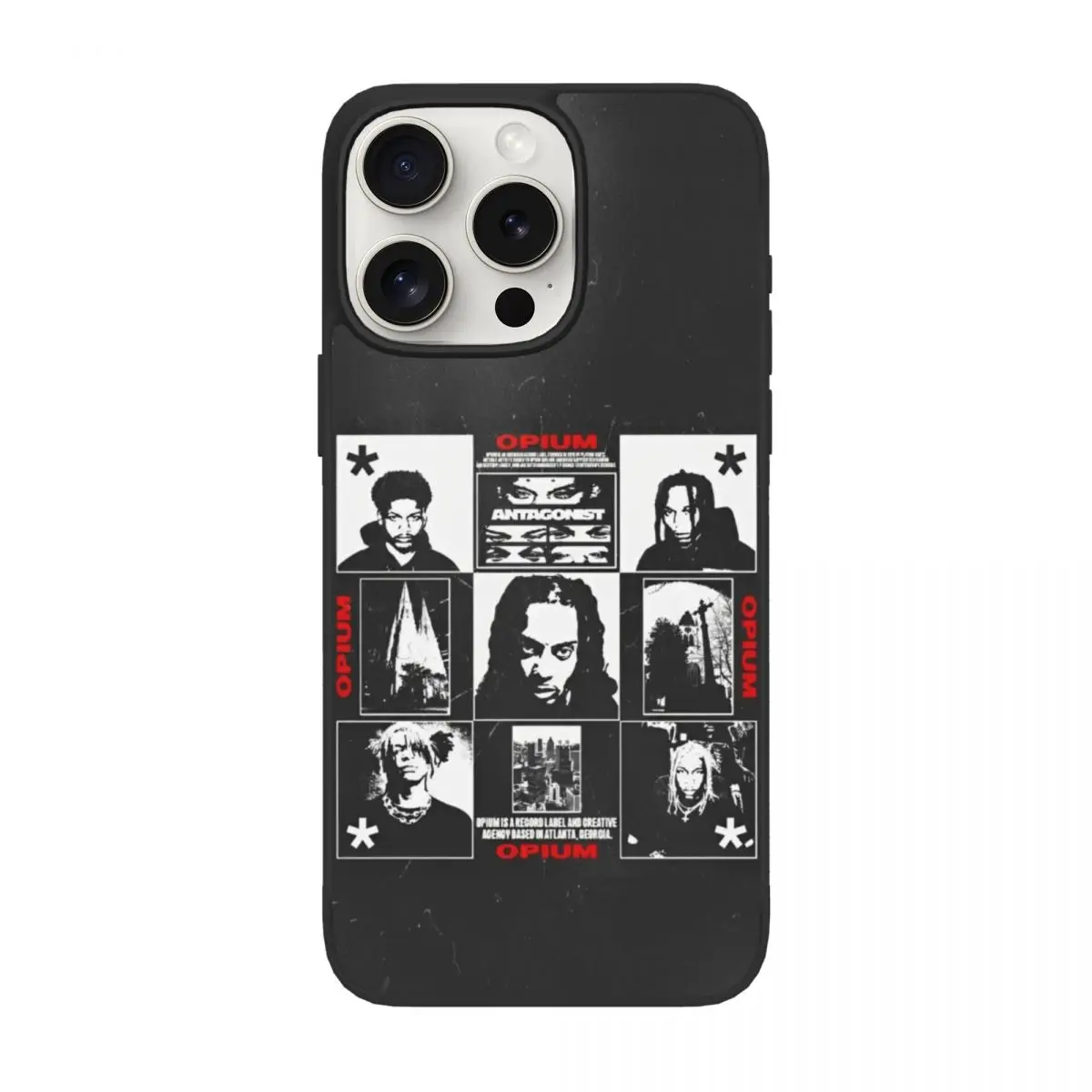 

Funny TPU Case For iPhone 15 Pro Pro Max Rapper Homixide Gang Cover Shockproof Playboi Opiums HXG Phone Case