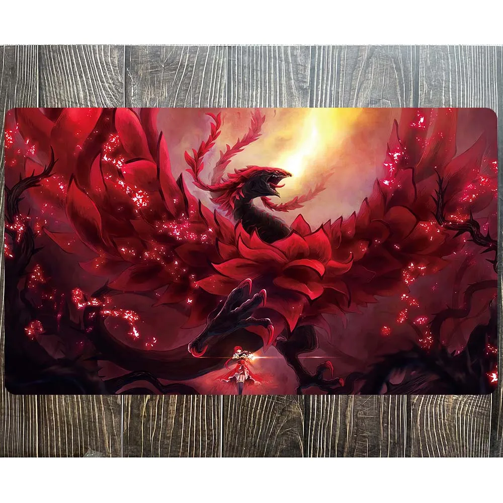 

YuGiOh Black Rose Dragon Pad Playmat YGO Mat KMC TCG OGC CCG Mat-52