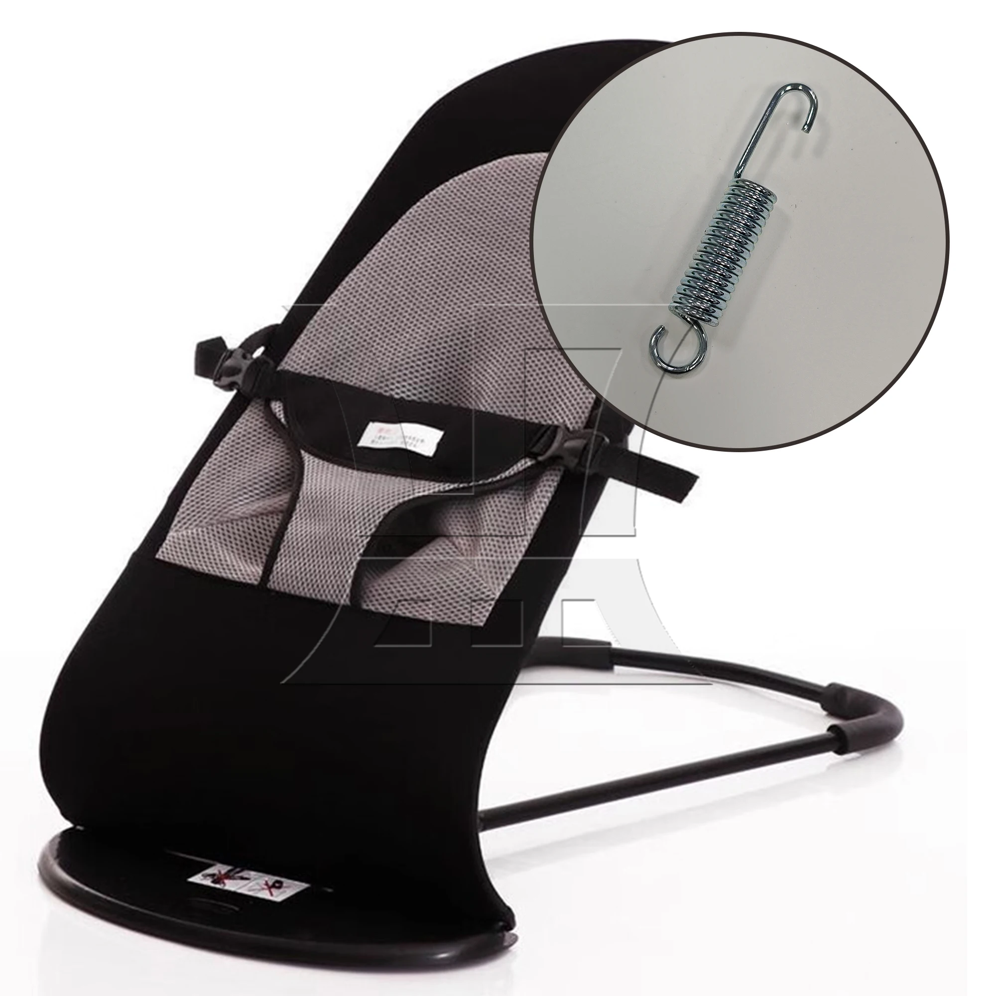 1pc Stainless Steel Hook Recliner Spring 3.54inch Silver for Lighting Fixtures Furniture Handicrafts