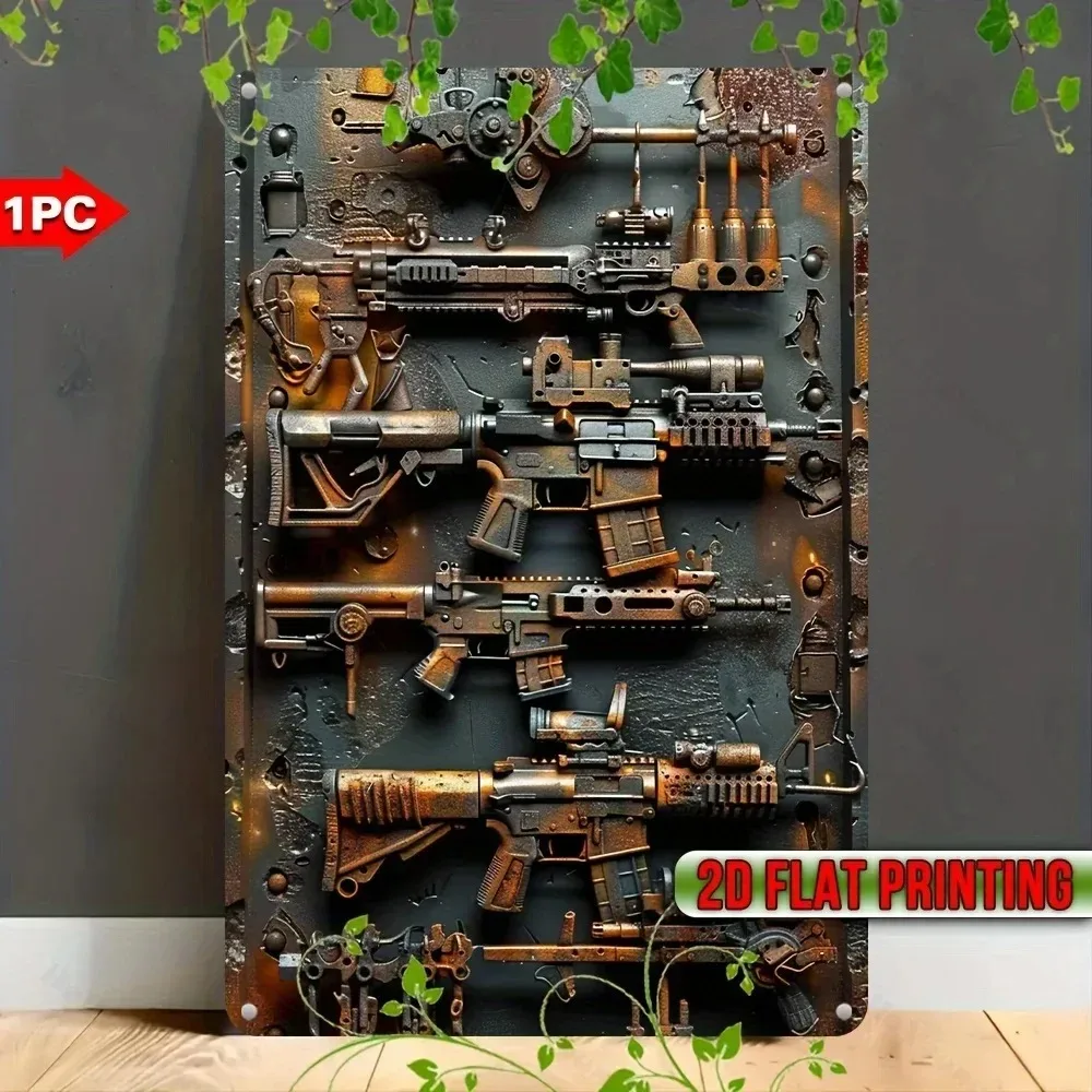 Steam Armaments 'Waterproof Steampunk Devices' Industrial Plaque