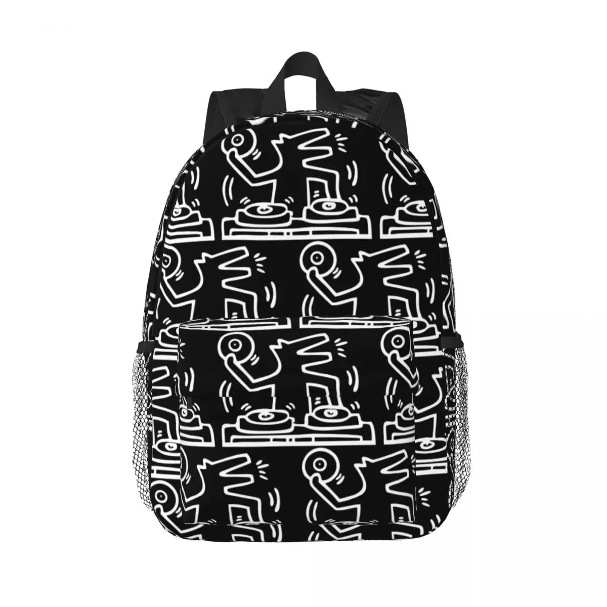 

Dj Dog Kieth Animal Haring White Backpack Hot Sale Daypack Large Capacity Boys Girls BookBag Shoulder Bags Men Kids School Bag