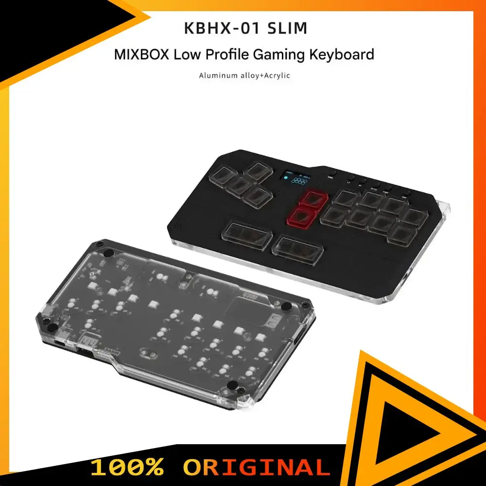 

DOIO Hitbox KBHX-01 SLIM Mini Version Low Switch MIXBOX gaming keyboard durable alloy supports PS5/switch/PC Player Player Gift