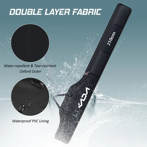 Imagen 2 del producto Bolsa de pesca plegable portátil, bolsa de carrete de caña de pescar, equipo de caña de pescar, herramienta de aparejos, estuche de transporte, bolsa de almacenamiento de viaje, organizador