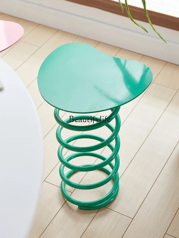 Creative spring color spring edge few Korean small apartment cream dressing shoe changing stool