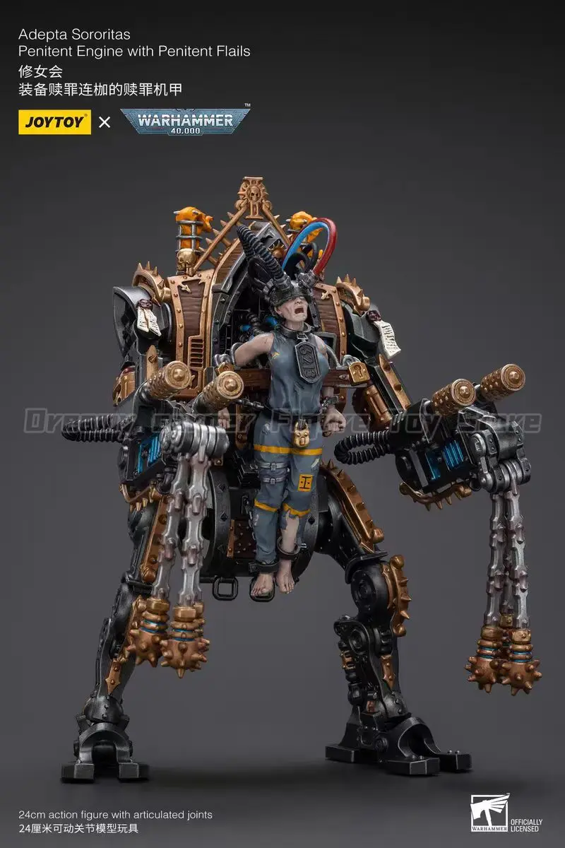 

【In Stock】JOYTOY Warhammer 40K Adepta Sororitas Penitent Engine with Penitent Flails 1/18 Action Figures Models Toys