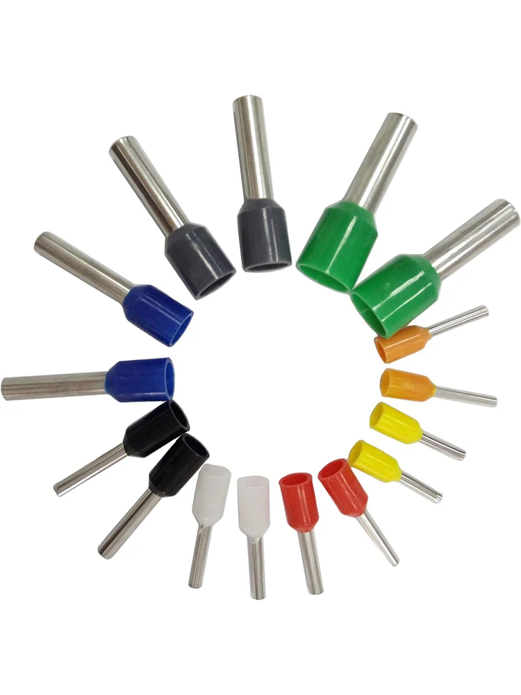 400PCS Boxed Crimp Terminals Electrical Tube Terminals Suit VE Tubular Block Cord End Connectors Cable Wire Connector