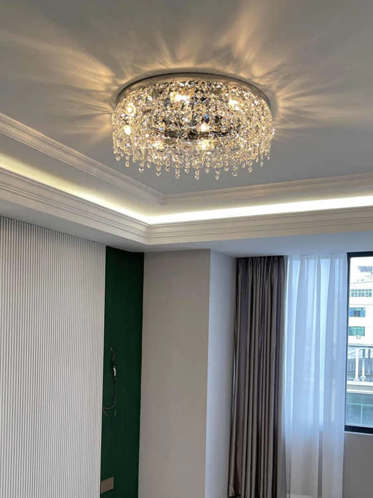 현대적인 고급 크리스탈 천장 조명 호텔 로비 장식 조명 거실 주방 샹들리에 실내 조명에 적합