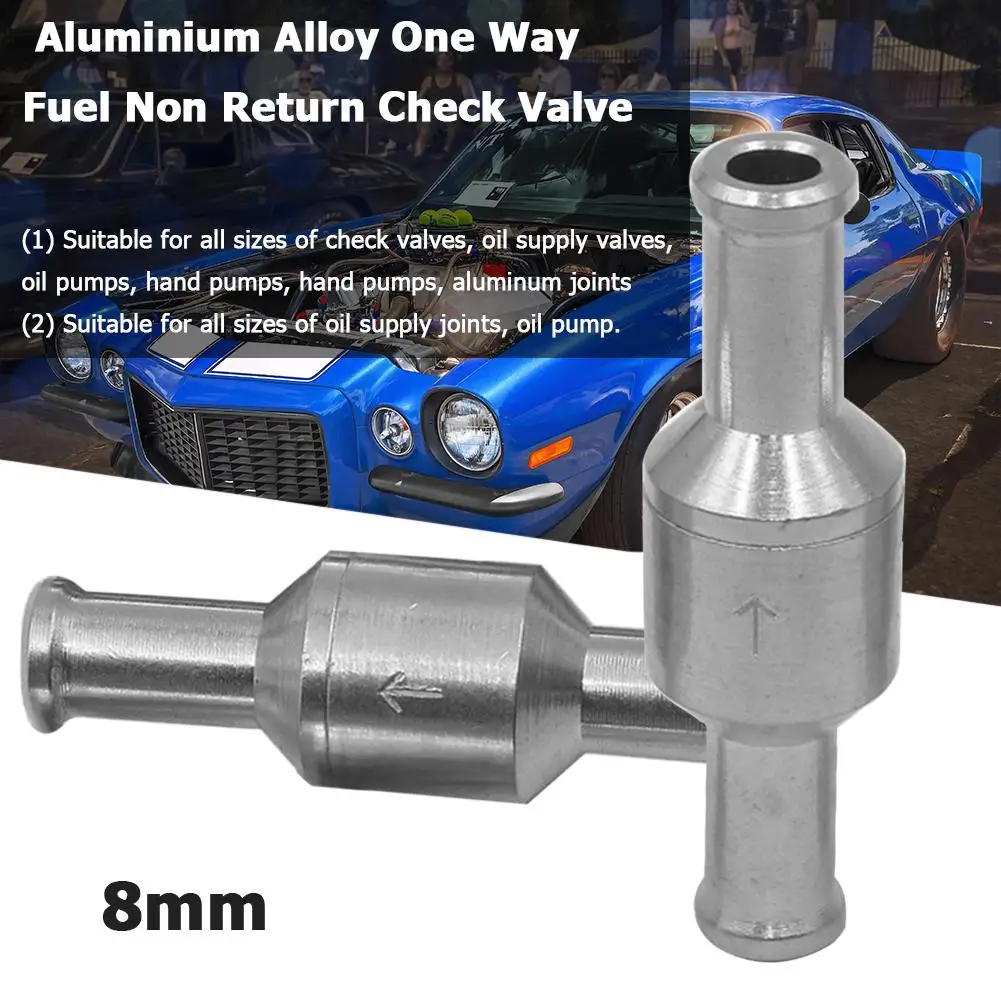 Aluminium Alloy One Way Fuel Non Return Check Valve Diesel for Car (12mm)