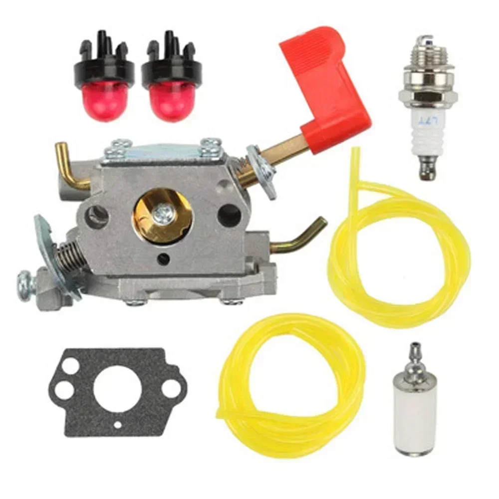 C1U-W32 Carburetor Kit with Gaskets for Poulan 545006017 545030102 530039235 PP446E PP446ET SM446E Lawn Mower Carb