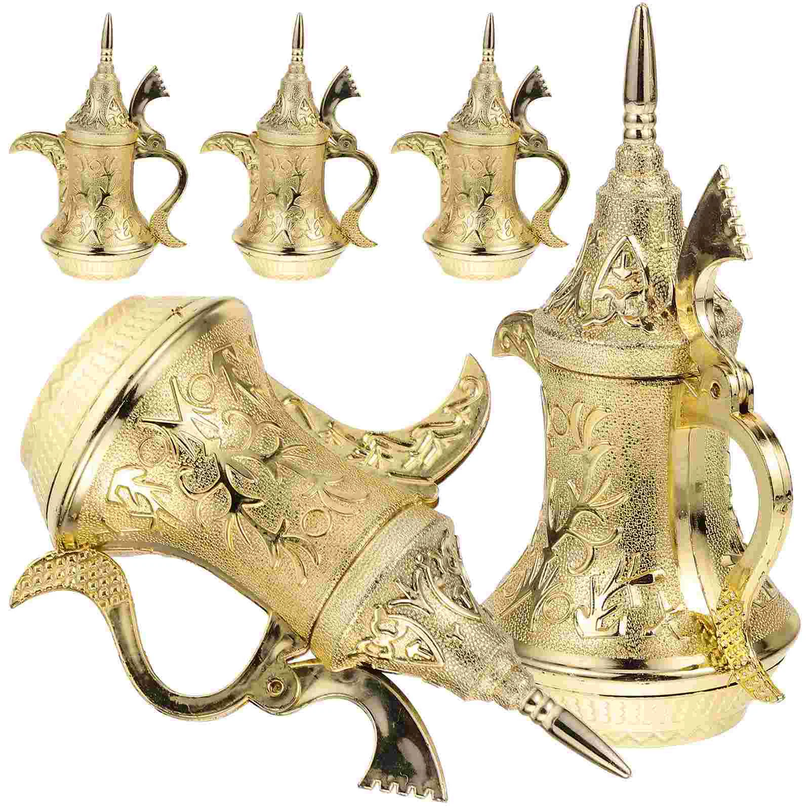 5-teilige Geschenkboxen, Süßigkeitentüte, Lampe, Hochzeitsdekoration, schicke Snacks, goldener Kunststoff – Detail 2