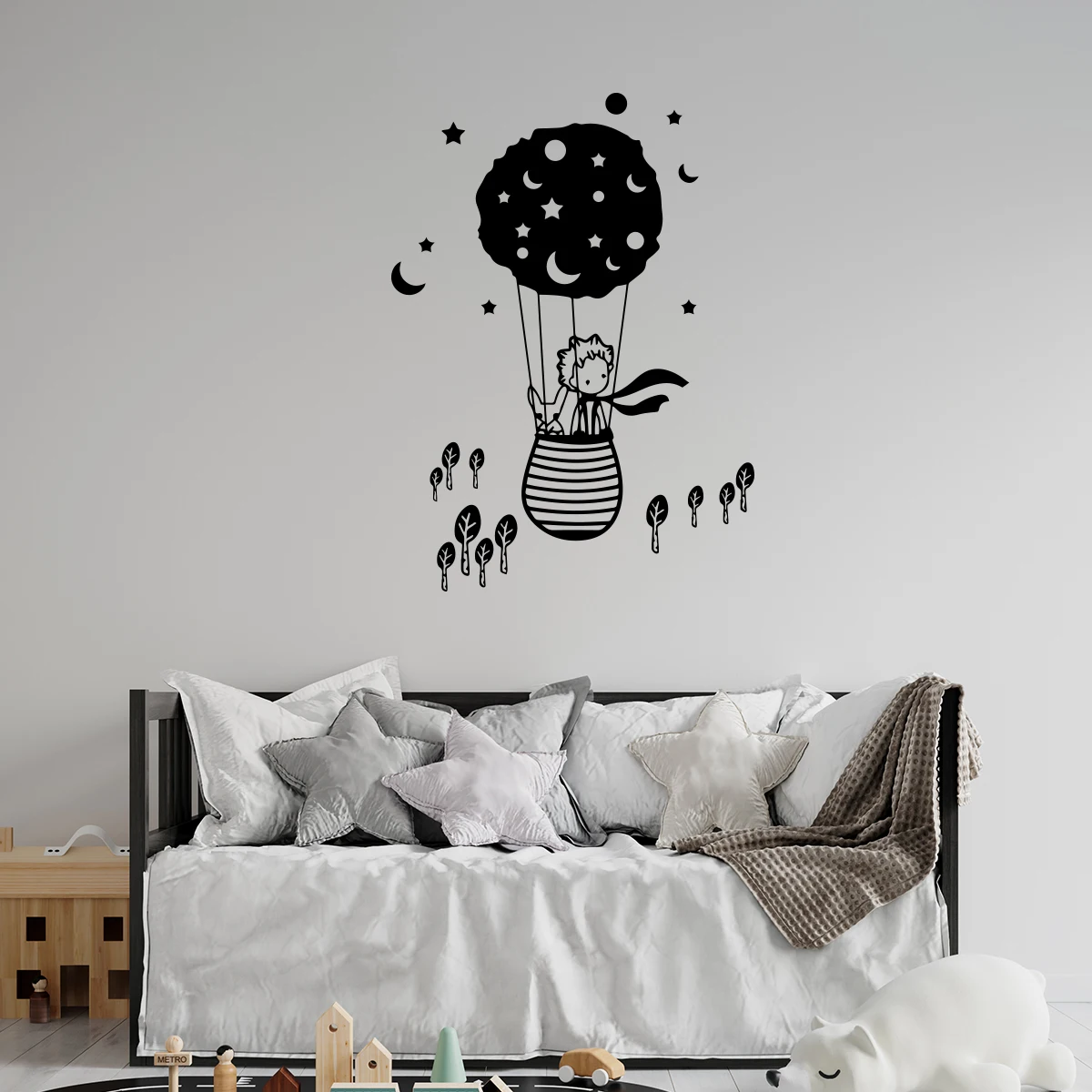 1pc Cartoon Child Wall Art Decal Wall Stickers Pvc Material Background Wall Art Decal  Wall Decal Home Decor Wall Sticker Murals