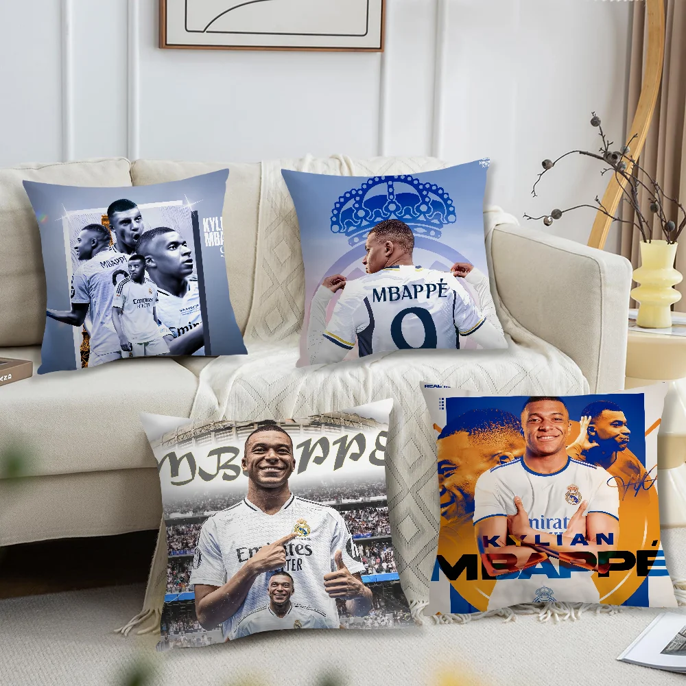 soccer player Cool Pillow Case Comfortable soft Cushion for Sofa Home office K-Kylian M-mbappe Decor and Protective Covers