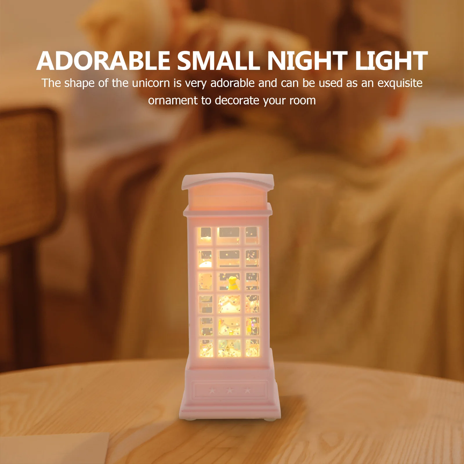 

Creative Crystal Lamp Resin Night Light For Home Delicate Desktop Ornament Bedside Atmosphere Light Indoor Room Lamp Warm