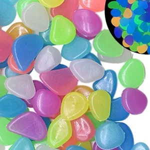 Leichte Kieselsteine für Gartendekoration, Laufsteg und Pool, Glanz in dunkler Dekoration, 50 Stcs, 1,5 cm 10 Hauptverkäufe River Pebbles - №6