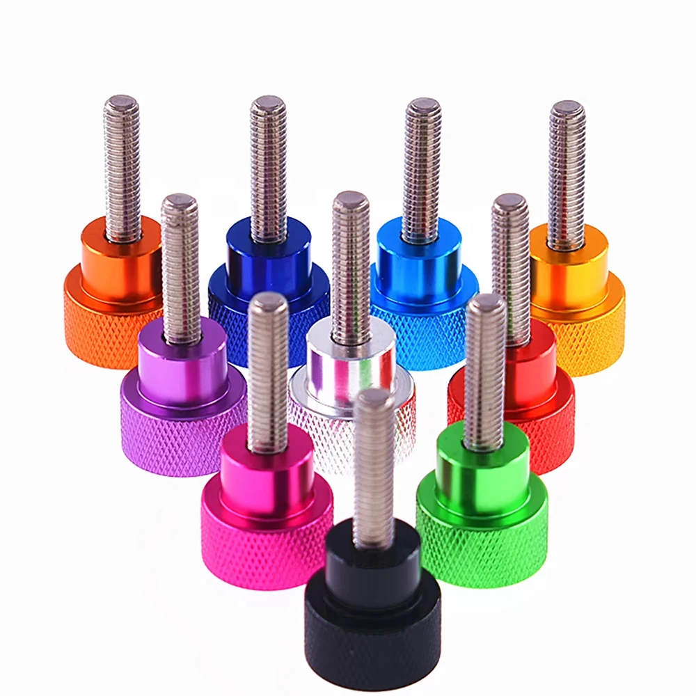 Weiyi Aluminium-Daumenschrauben 6 # -32 UNC-Gewinde, farbige Rändelköpfe, SUS304 Edelstahl-Handspannbolzen für Kamerastative – Detail 6