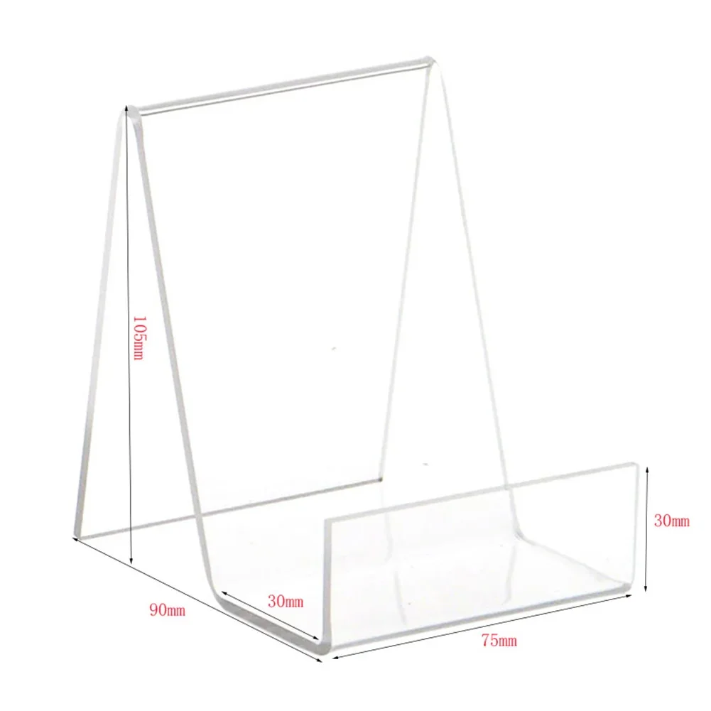 Book Display Stand Transparent Acrylic Book Handle Desktop Bookshelf Vertical Book Transparent Display Stand