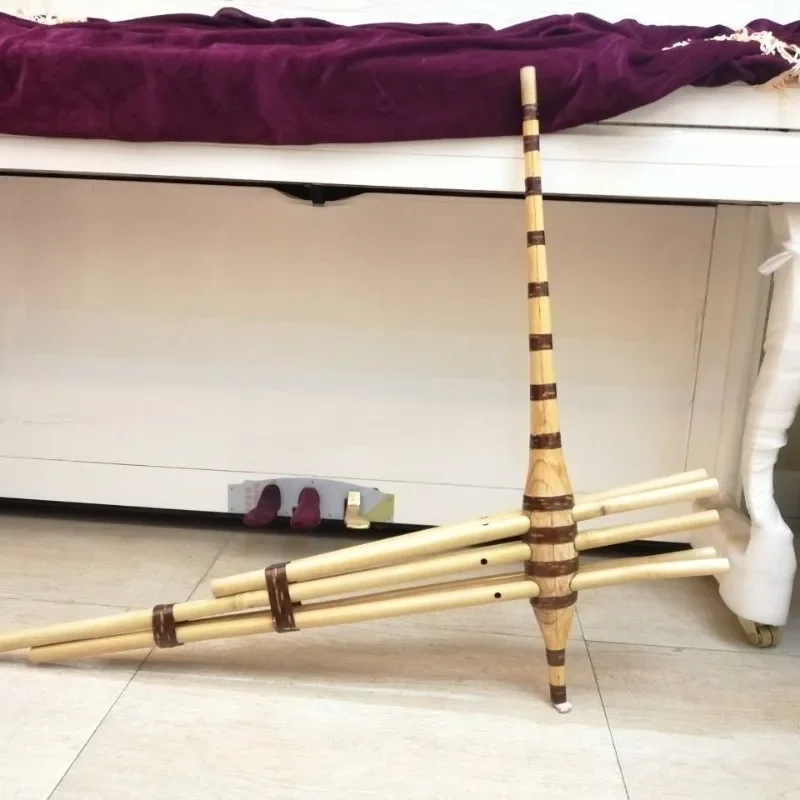 Selected 90 cm straight Lusheng without loudspeaker, Yunnan Honghe Lusheng Lusheng musical instrument