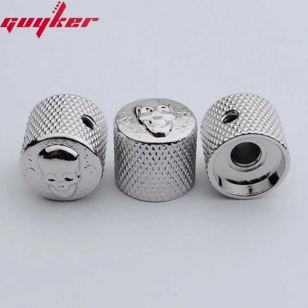 Guyker Potentiometer Knob Face Surface Inner Diameter 6MM For Electric Guitar or Bass Accessories CKB016