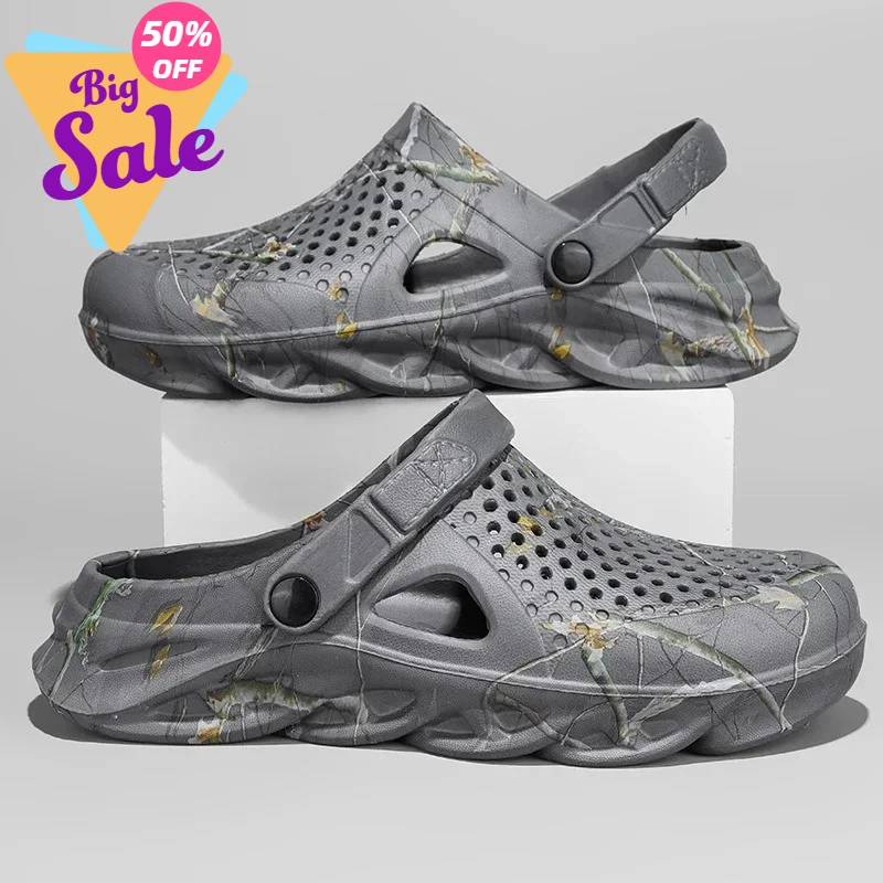 

Летние сандалии больших размеров 46-47 для мужчин и женщин, дышащие пляжные шлепанцы из ЭВА, мужские сабо, мужские вьетнамки, удобная мужская повседневная обувь