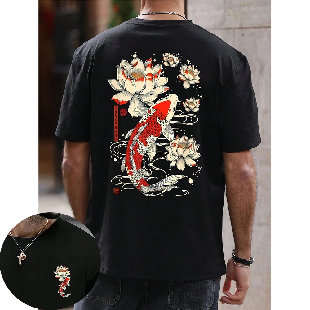 

High-quality Japanese Men Sports Tshirt Outdoor Street Casual Loose Pure Cotton Short-sleeved Comfortable BreathQuick-drying Top