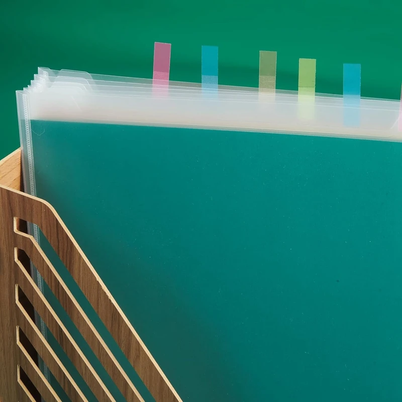 24 шт., набор органайзеров для хранения бумаги для скрапбукинга, 12X13 дюймов, прозрачный набор органайзеров для бумаги для скрапбукинга с 100 шт., липкие индексные вкладки