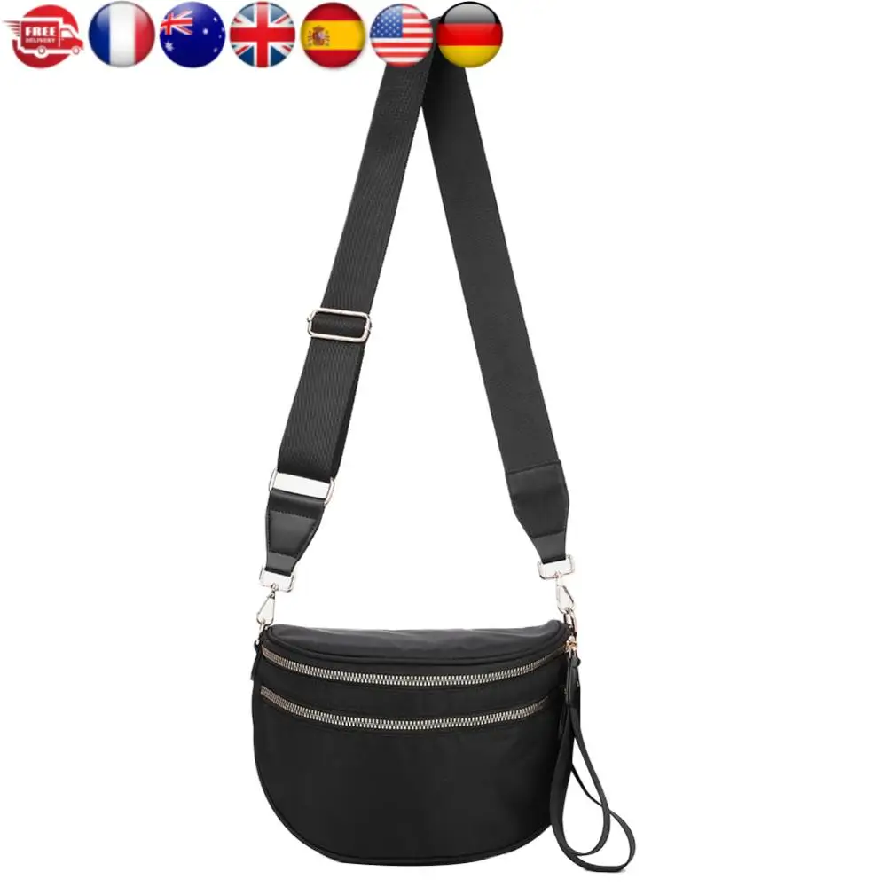 

Нейлоновая сумка через плечо с регулируемым и съемным ремнем. Модная поясная сумка. Однотонная сумка-слинг. Кошельки. Кошельки для женщин.