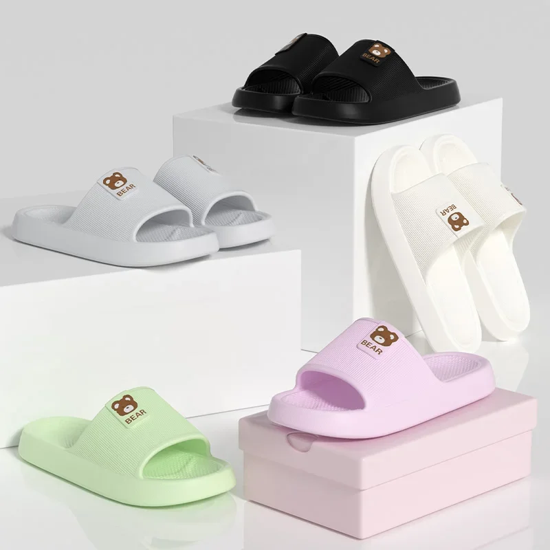Super Comfort Home Slippers Women Soft Sole Anti Slip EVA Cloud Slippers for Women Summer 2026 Light Weight Indoor Shoes Slides image 6