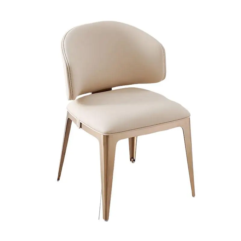 

Italian light luxury wavy dining chair Italian home island luxury stone back chair Cafe sales department negotiation chair